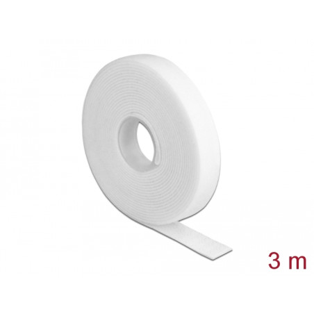 Delock Klettband auf Rolle L 3 m x B 13 mm weiß