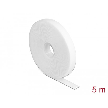 Delock Klettband auf Rolle L 5 m x B 13 mm weiß