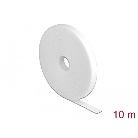 Delock Klettband auf Rolle L 10 m x B 13 mm weiß