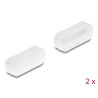 Delock Staubschutz für D-Sub 15 Stecker 2 Stück transparent