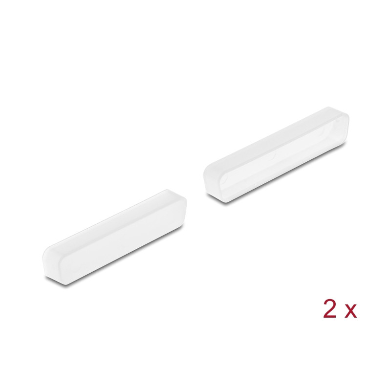 Delock Staubschutz für D-Sub 37 Stecker 2 Stück transparent