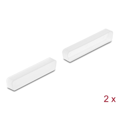 Delock Staubschutz für D-Sub 37 Stecker 2 Stück transparent