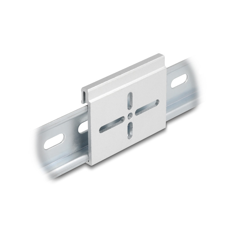 Delock Aluminium Montageclip für Hutschiene 60,0 x 47,8 mm silber