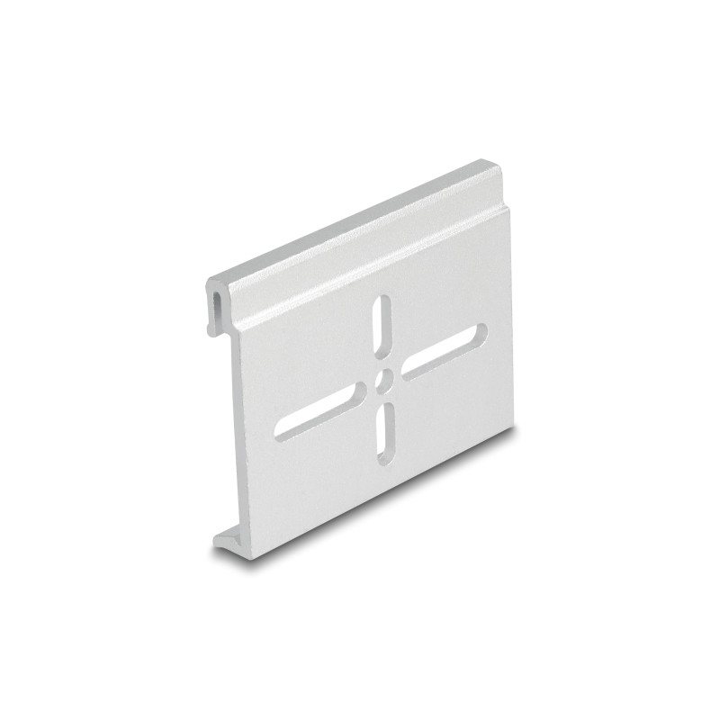 Delock Aluminium Montageclip für Hutschiene 60,0 x 47,8 mm silber