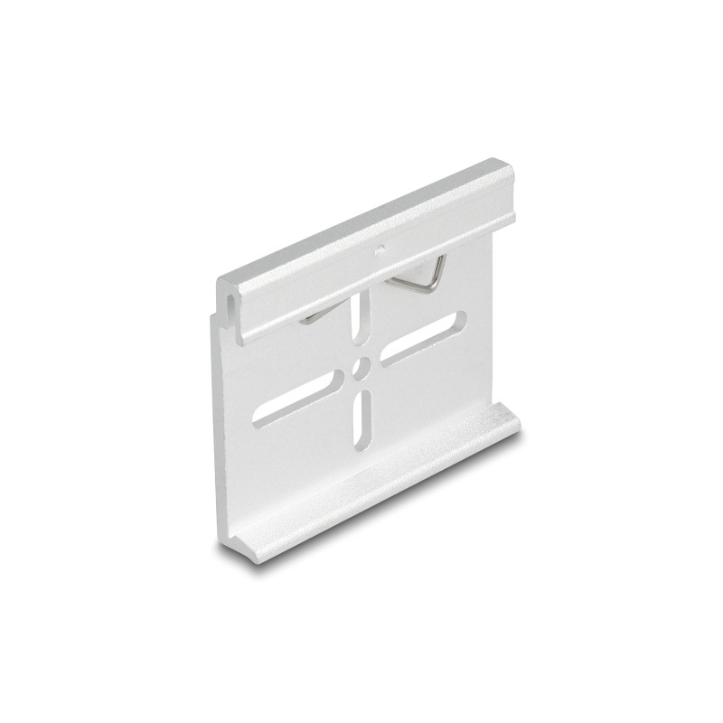 Delock Aluminium Montageclip für Hutschiene 60,0 x 47,8 mm silber