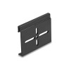 Delock Aluminium Montageclip für Hutschiene 60,0 x 47,8 mm schwarz