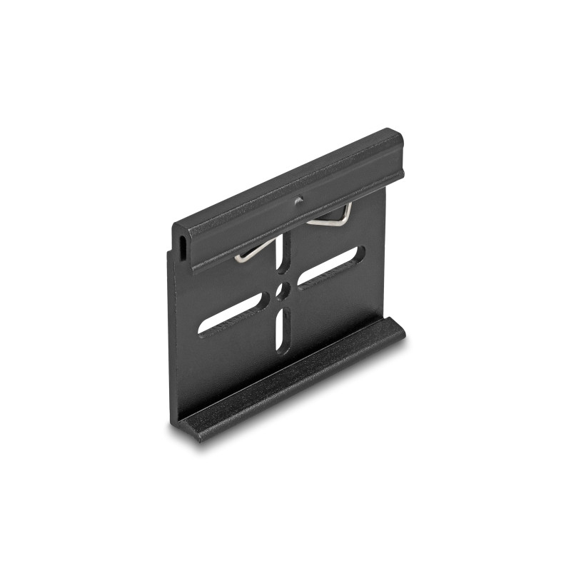 Delock Aluminium Montageclip für Hutschiene 60,0 x 47,8 mm schwarz