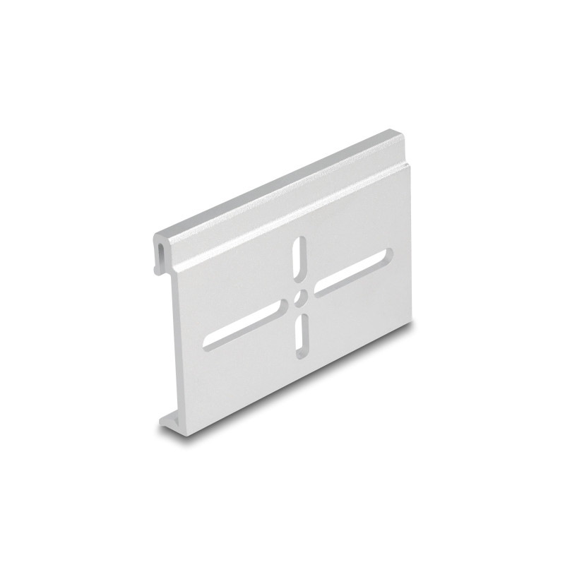 Delock Aluminium Montageclip für Hutschiene 70,0 x 47,8 mm silber