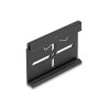 Delock Aluminium Montageclip für Hutschiene 70,0 x 47,8 mm schwarz