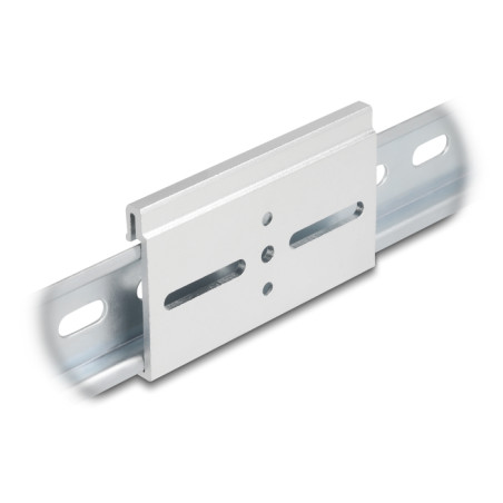 Delock Aluminium Montageclip für Hutschiene 80,0 x 47,8 mm silber