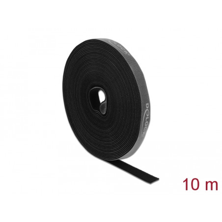 Delock Klettband auf Rolle L 10 m x B 15 mm schwarz