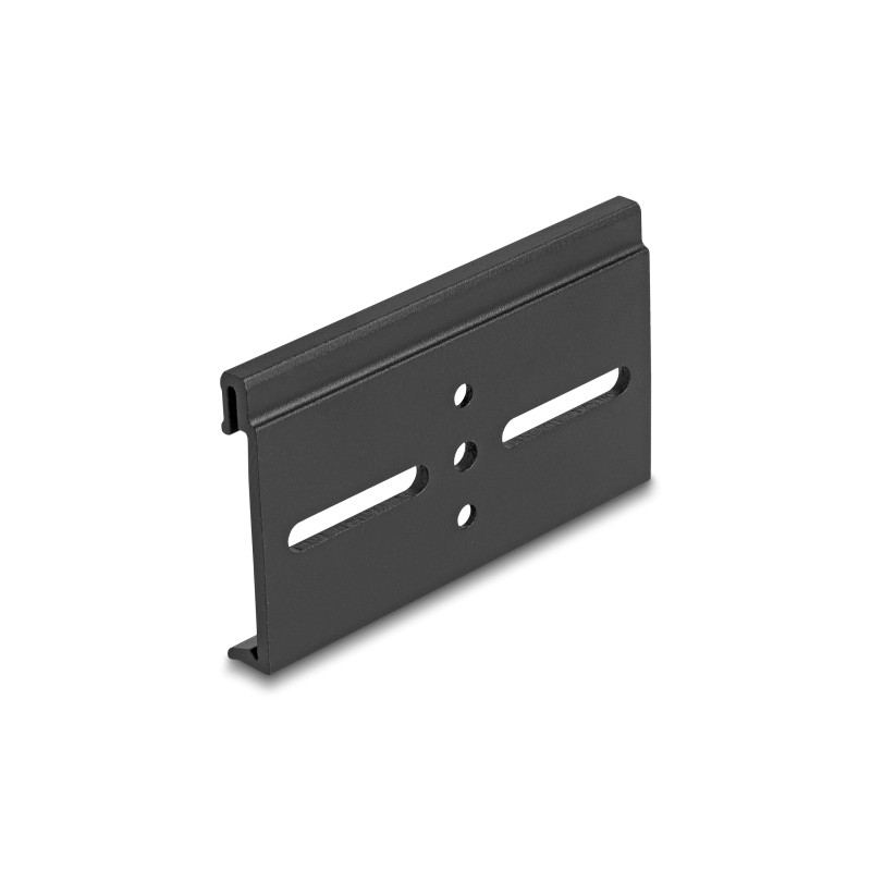 Delock Aluminium Montageclip für Hutschiene 80,0 x 47,8 mm schwarz