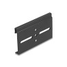 Delock Aluminium Montageclip für Hutschiene 80,0 x 47,8 mm schwarz