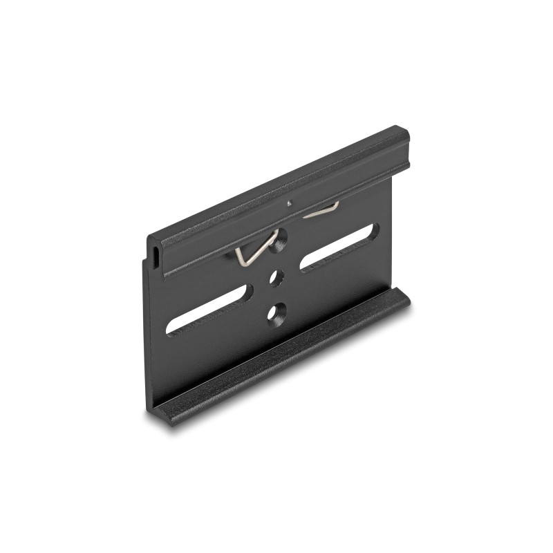 Delock Aluminium Montageclip für Hutschiene 80,0 x 47,8 mm schwarz