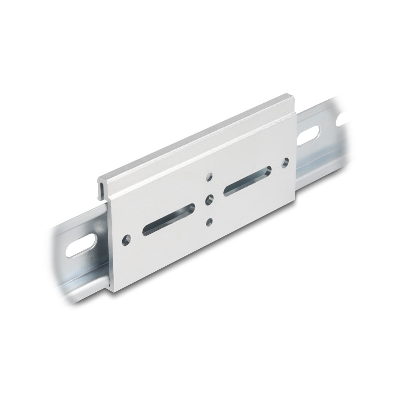 Delock Aluminium Montageclip für Hutschiene 100,0 x 47,8 mm silber