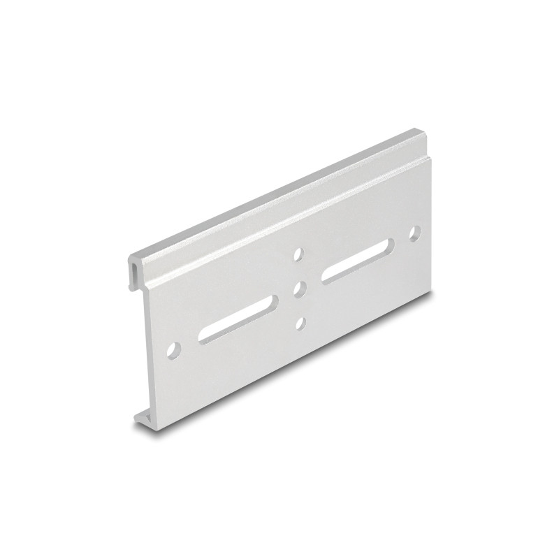 Delock Aluminium Montageclip für Hutschiene 100,0 x 47,8 mm silber