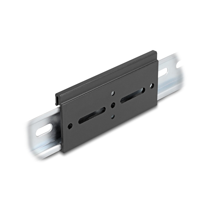 Delock Aluminium Montageclip für Hutschiene 100,0 x 47,8 mm schwarz