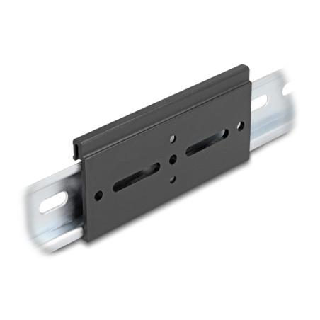 Delock Aluminium Montageclip für Hutschiene 100,0 x 47,8 mm schwarz