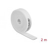 Delock Klettband auf Rolle L 2 m x B 15 mm weiß