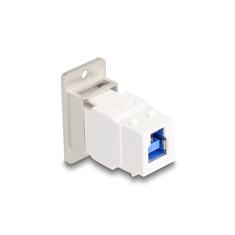 Delock Panel Mount USB 5 Gbps Typ-A Buchse zu USB Typ-B Buchse konisch