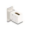 Delock Panel Mount HDMI Buchse zu Buchse 90° gewinkelt 8K 60 Hz konisch