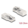 Delock RJ45 Stecker mit Abschlusswiderstand 120 Ohm weiß