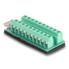 Delock USB Typ-E Key A Stecker zu Terminalblock Adapter 20 Pin