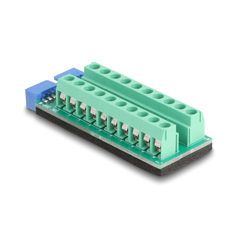 Delock USB Pfostenstecker zu Terminalblock Adapter 20 Pin
