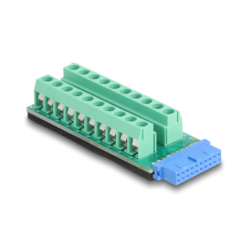 Delock USB Pfostenbuchse zu Terminalblock Adapter 20 Pin
