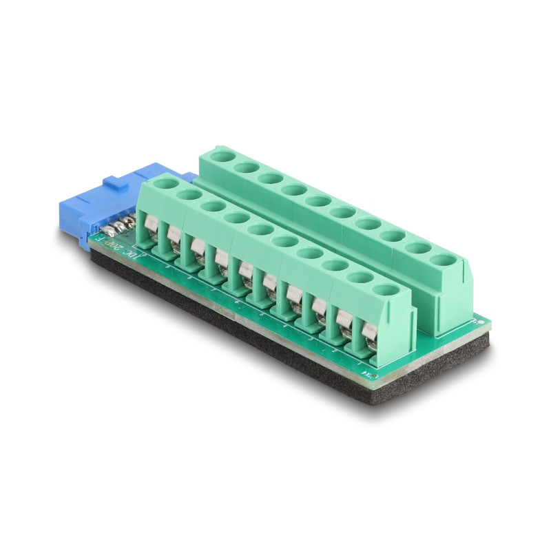 Delock USB Pfostenbuchse zu Terminalblock Adapter 20 Pin