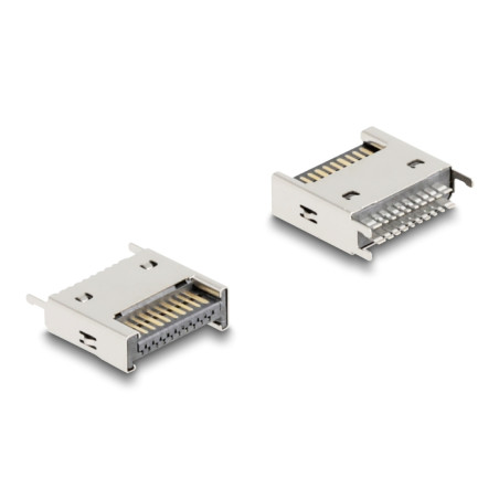 Delock USB 10 Gbps Typ-E Key A 20 Pin Stecker gerade zur SMT Lötmontage