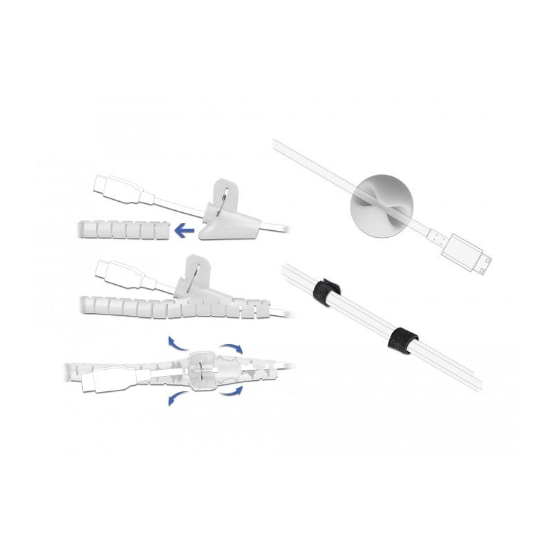 Delock Kabelmanagement Set 5 Stück