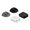 Delock Kabelhalter und Kabelclip Set 4 Stück