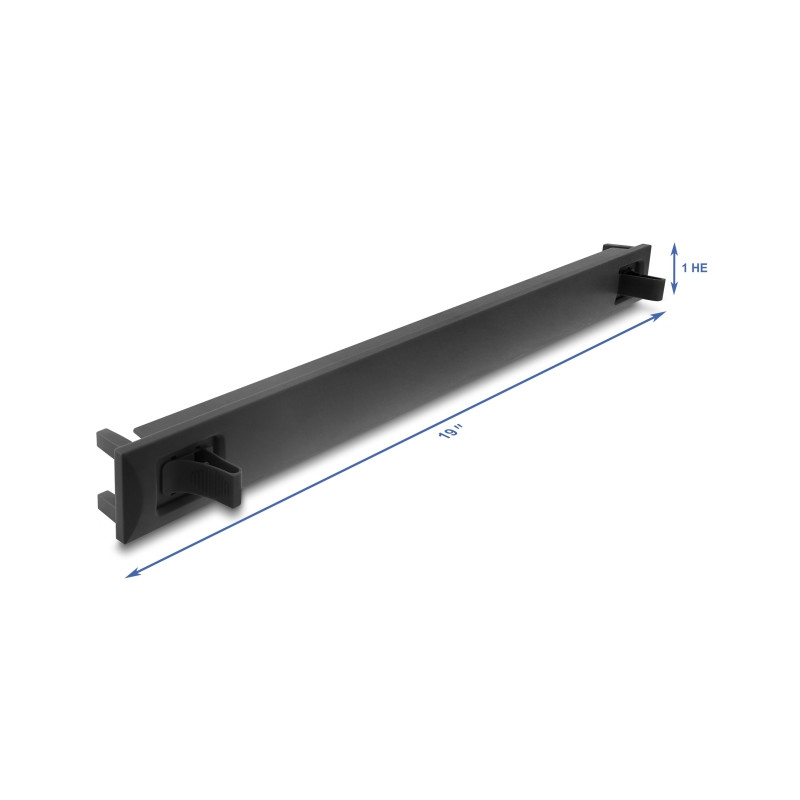 Delock 19″ 1 HE Blindpanel ABS Kunststoff mit Einrastfunktion (Snap-In) schwarz