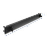 Delock 19″ 1 HE Blindpanel ABS Kunststoff mit Einrastfunktion (Snap-In) schwarz