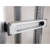 Delock Server Rack Tiefenerweiterung Adapter Montagekit zur Verlängerung der Montagetiefe bis 10 cm 2 HE schwarz