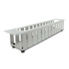 Delock 19″ 2 HE Kabelmanagement Rangierpanel mit Öffnung und Kantenschutz grau