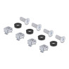 Delock Universelles Rack Montage Set 2 Stück schwarz