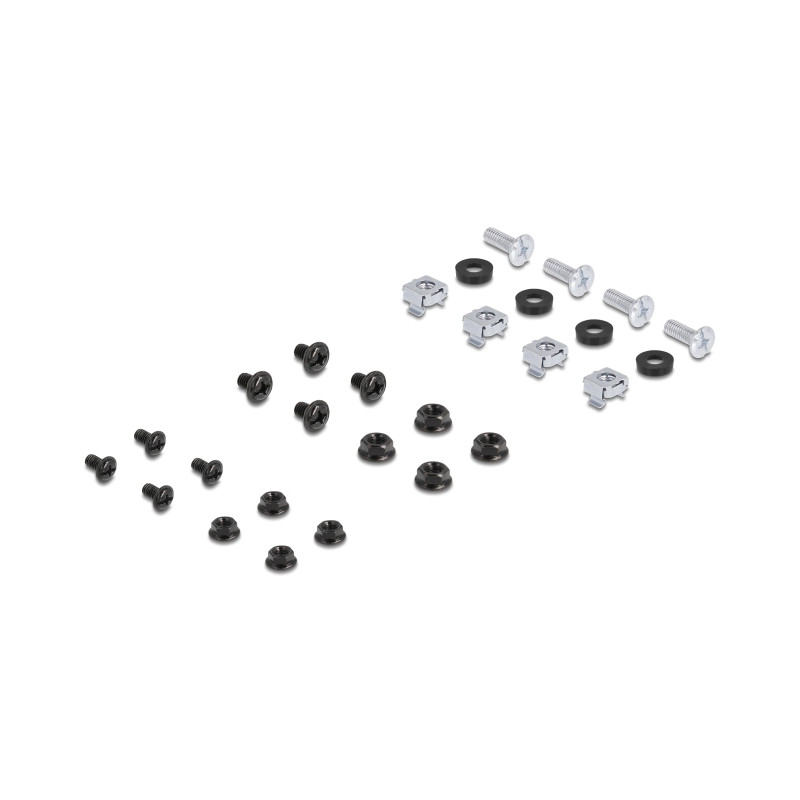 Delock 19″ Schutzschalterleiste mit Abdeckung, Kabelzugentlastungsschiene und tiefenverstellbarer Hutschiene 3 HE Metall schwarz