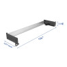 Delock 19″ Hutschienenpanel zum Einbau horizontal oder vertikal 1HE Metall schwarz