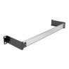 Delock 19″ Hutschienenpanel zum Einbau horizontal oder vertikal 1HE Metall schwarz