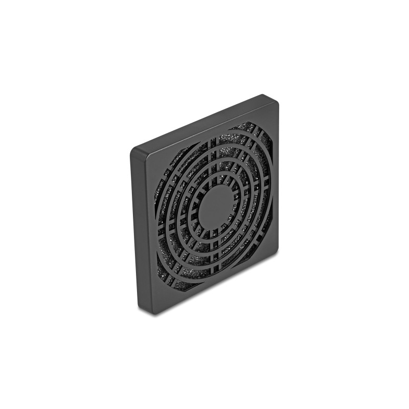 Delock Lüftergitter mit Staubfilter 80 x 80 mm schwarz
