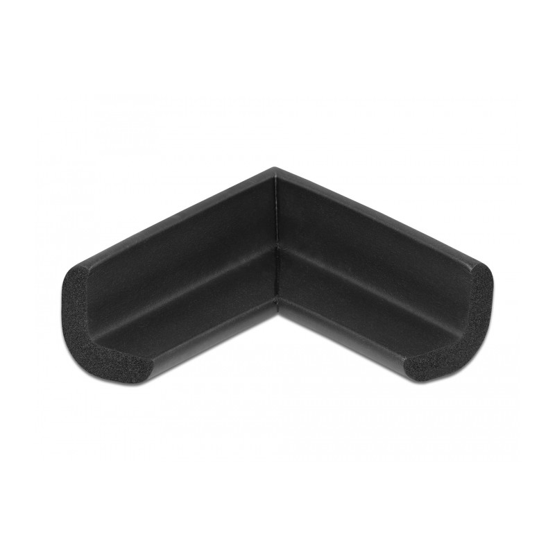 Delock Schaumstoff Kantenschutz selbstklebend 56 x 56 x 22 mm schwarz