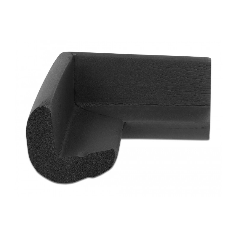 Delock Schaumstoff Kantenschutz selbstklebend 70 x 67 x 35 mm schwarz