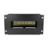 Delock 10″ Schutzschalterleiste mit Abdeckung und Hutschiene 3 HE Metall schwarz