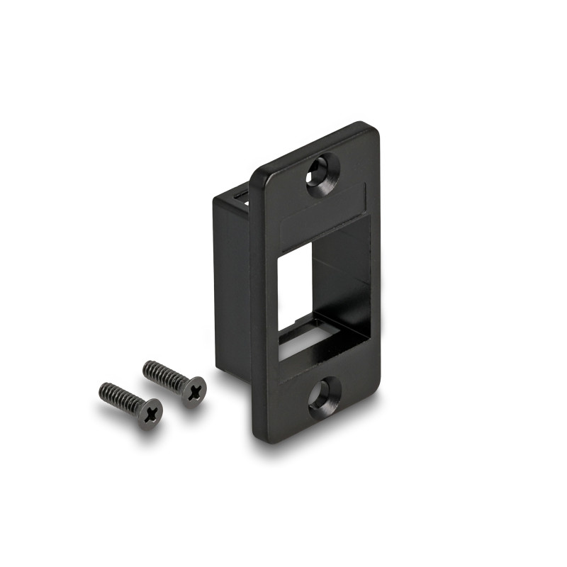Delock Keystone Halterung für Gehäuse und Panel Mount konisch schwarz