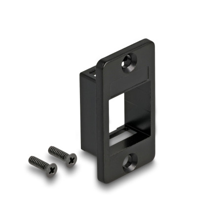 Delock Keystone Halterung für Gehäuse und Panel Mount konisch schwarz
