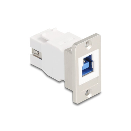 Delock Panel Mount USB 5 Gbps Typ-B Buchse zu USB Typ-A Buchse konisch