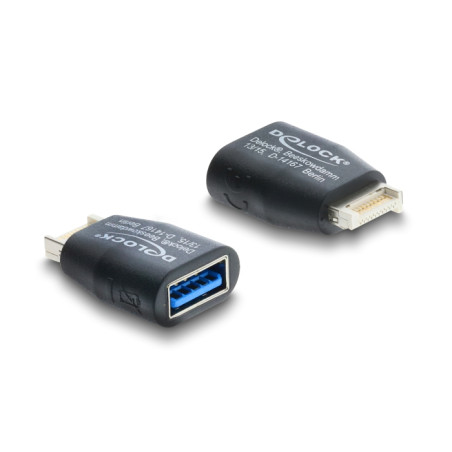 Delock Adapter USB 5 Gbps Typ-E Key B Stecker zu USB 5 Gbps Typ-A Buchse