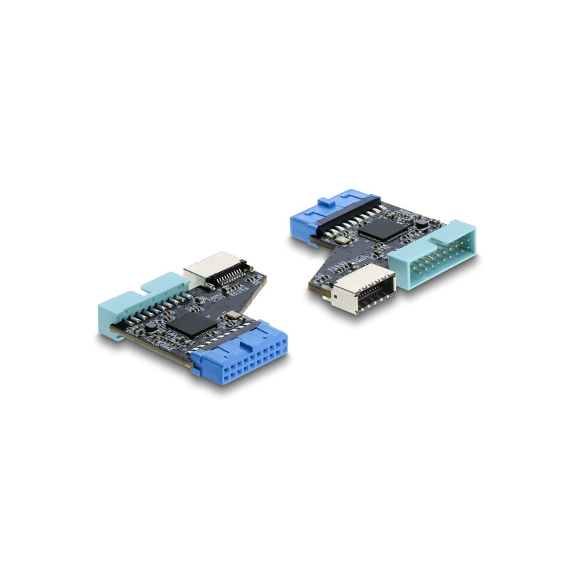 Delock USB 5 Gbps Hub 20 Pin Pfostenbuchse zu 1 x USB 5 Gbps 20 Pin Pfostenstecker und Type-E Key A Buchse